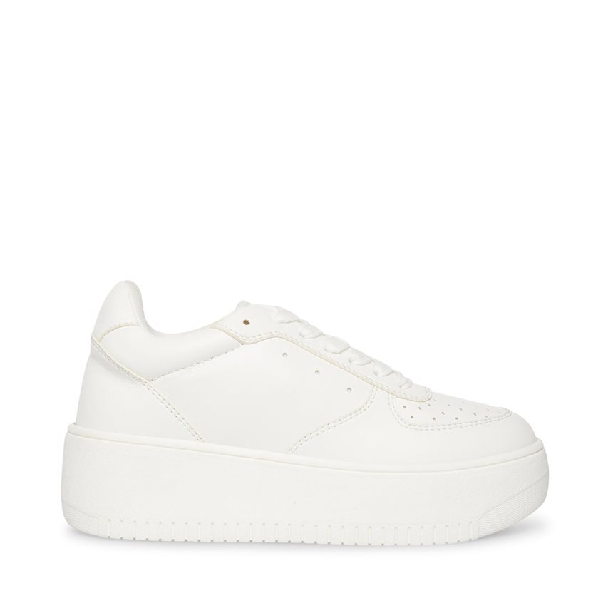 White Steve Madden Rocket Women\'s Platform Shoes | PH 3268AJQ